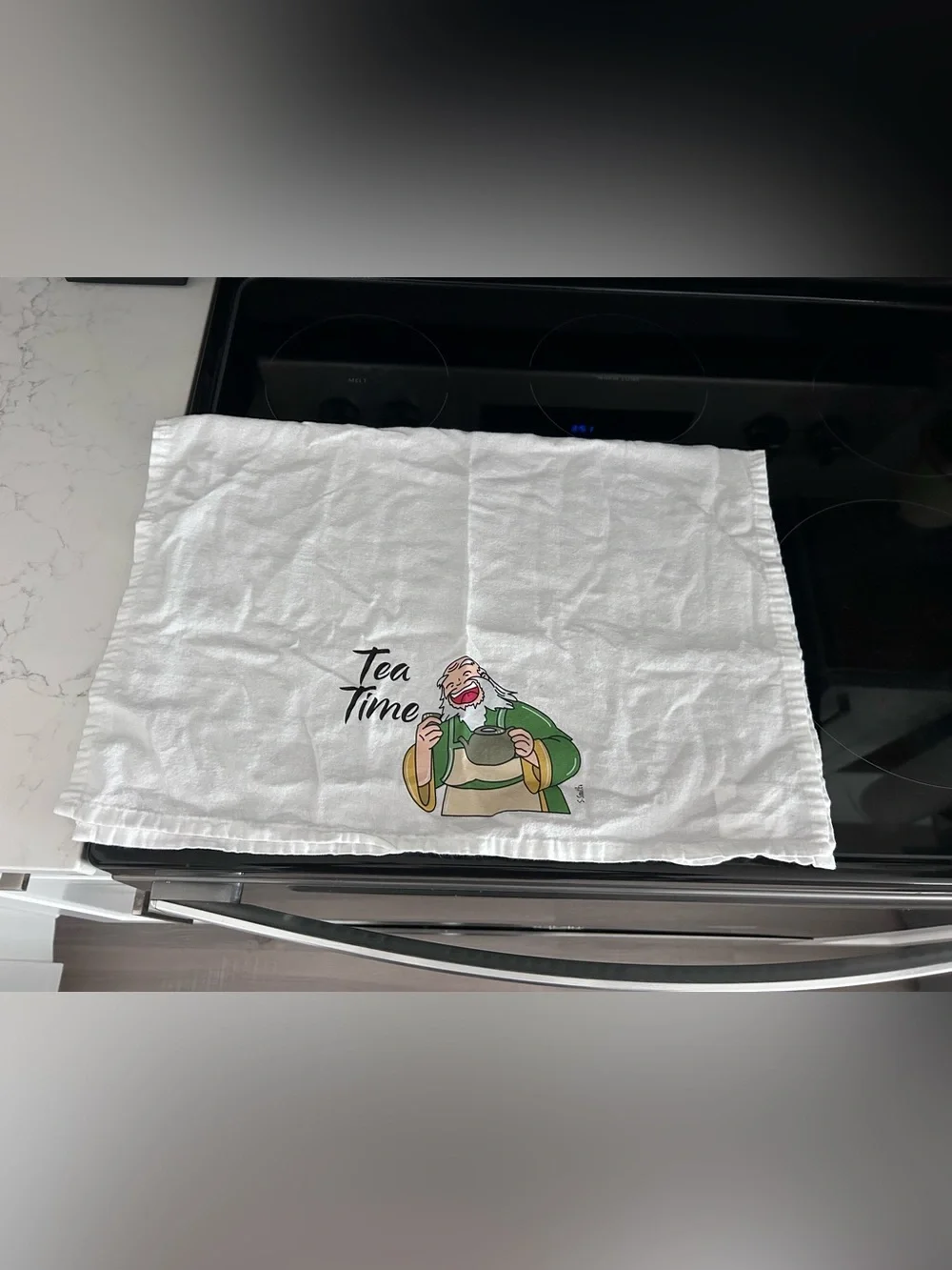 Avatar: The Last Airbender Uncle Iroh “Tea Time” Kitchen Towel – 100% Cotton
